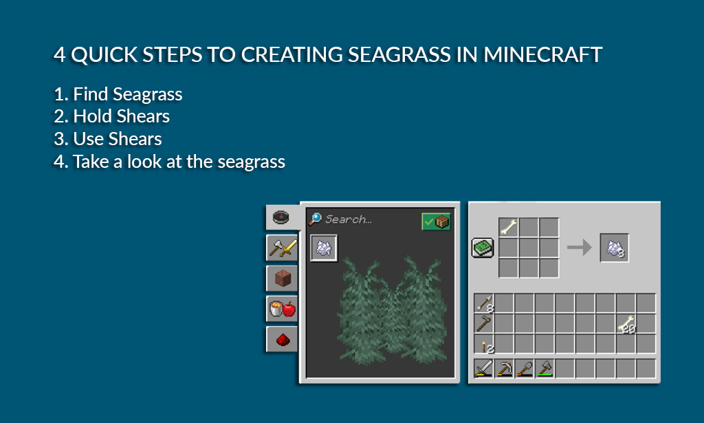 How to get seagrass in Minecraft