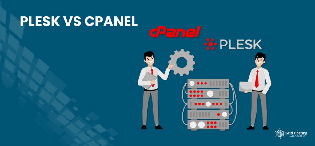 Plesk vs cPanel grid hosting feature image Plesk vs cPanel: Which Control Panel is better